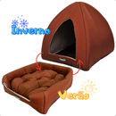 Cama Caminha Iglu Toca Casinha Com Almofada Inverno E Verão Para Cachorro E Gato - Petliz