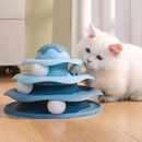 Brinquedo Interativo Para Gato Torre Com Bolinhas 4 Niveis Pet 07A10001