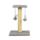 Arranhador Duplo para Gatos com Poste de Sisal e Brinquedos