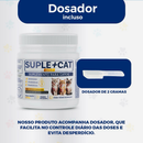 Suplemento Gato 250g Queda de Pelo Imunidade Forte Ômega 3 Probióticos e Vitaminas para Saúde Felina