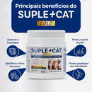 Suplemento Gato 250g Queda de Pelo Imunidade Forte Ômega 3 Probióticos e Vitaminas para Saúde Felina