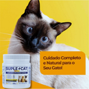 Suplemento Gato 250g Queda de Pelo Imunidade Forte Ômega 3 Probióticos e Vitaminas para Saúde Felina
