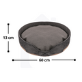 Cama Ninho Antiderrapante Impermeável para Gatos – 60x13 cm