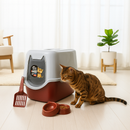 Caixa de Areia Fechada Antiodor para Gatos