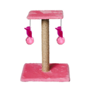 Arranhador Duplo para Gatos com Poste de Sisal e Brinquedos