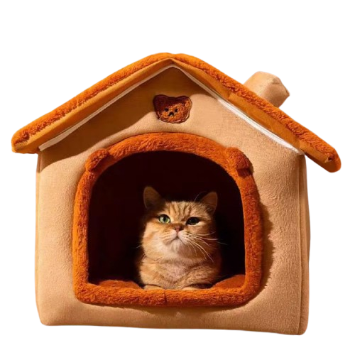 Cama Ninho Peluda Removível para Gatos